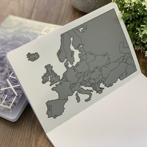 Europe Travel Scratch Journal - Soft Cover - Scratch Off Map Travel Journal - Dorm Room- Study Abroad Gift - Graduation  Gift - Wanderlust