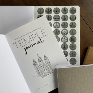 LDS Temple Bucket List Scratch Journal - Soft Cover - Church of Jesus Christ of Latter Day Saints Temples