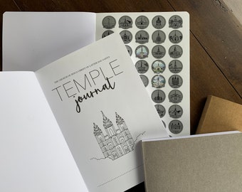 LDS Temple Bucket List Scratch Journal - Soft Cover - Church of Jesus Christ of Latter Day Saints Temples