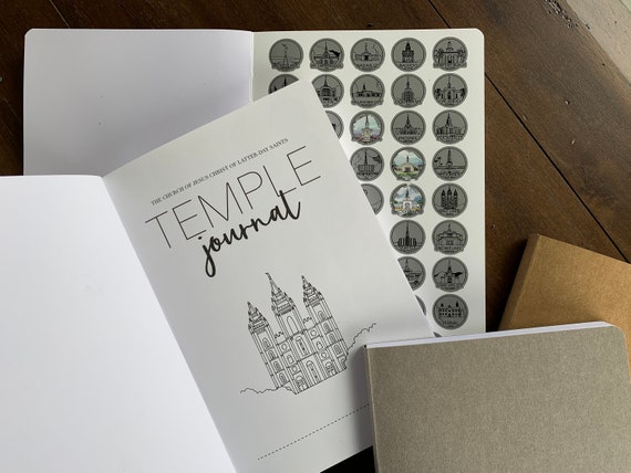 LDS Temple Bucket List Scratch Journal - Soft Cover - Church of Jesus Christ of Latter Day Saints Temples