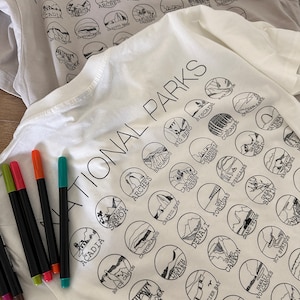 Set de camiseta y marcador de tela para rastreadores de parques nacionales: un regalo ideal para aventureros imagen 4