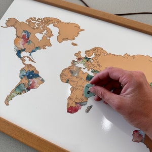 12x18 World Scratch Off Map | World Map Poster | Travel the World | Christmas Gift for Him | Housewarming Gift | Adventure Awaits Grad Gift