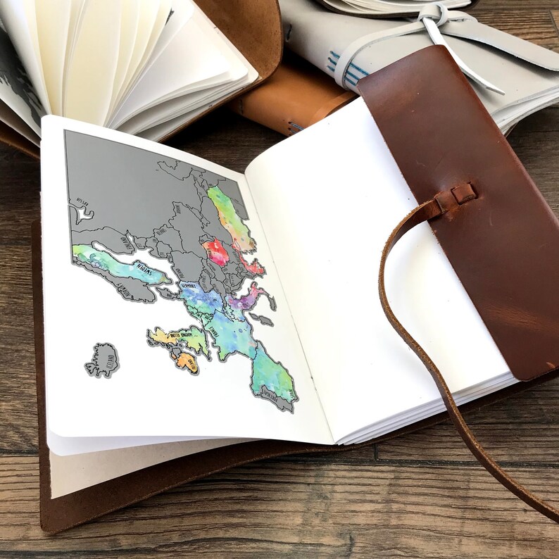 Travel Scratch Journal Europe Original Scratch Off Journal Etsy