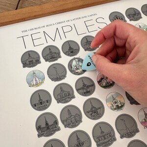 Lista de deseos para rascar del templo SUD – Impresión artística en acuarela (16x20) imagen 6