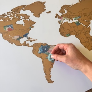 World Scratch Off Map - Multi-Color World Map - International Travel Map- Birthday Present - Graduation Gift Traveler - Easter Gift Ideas