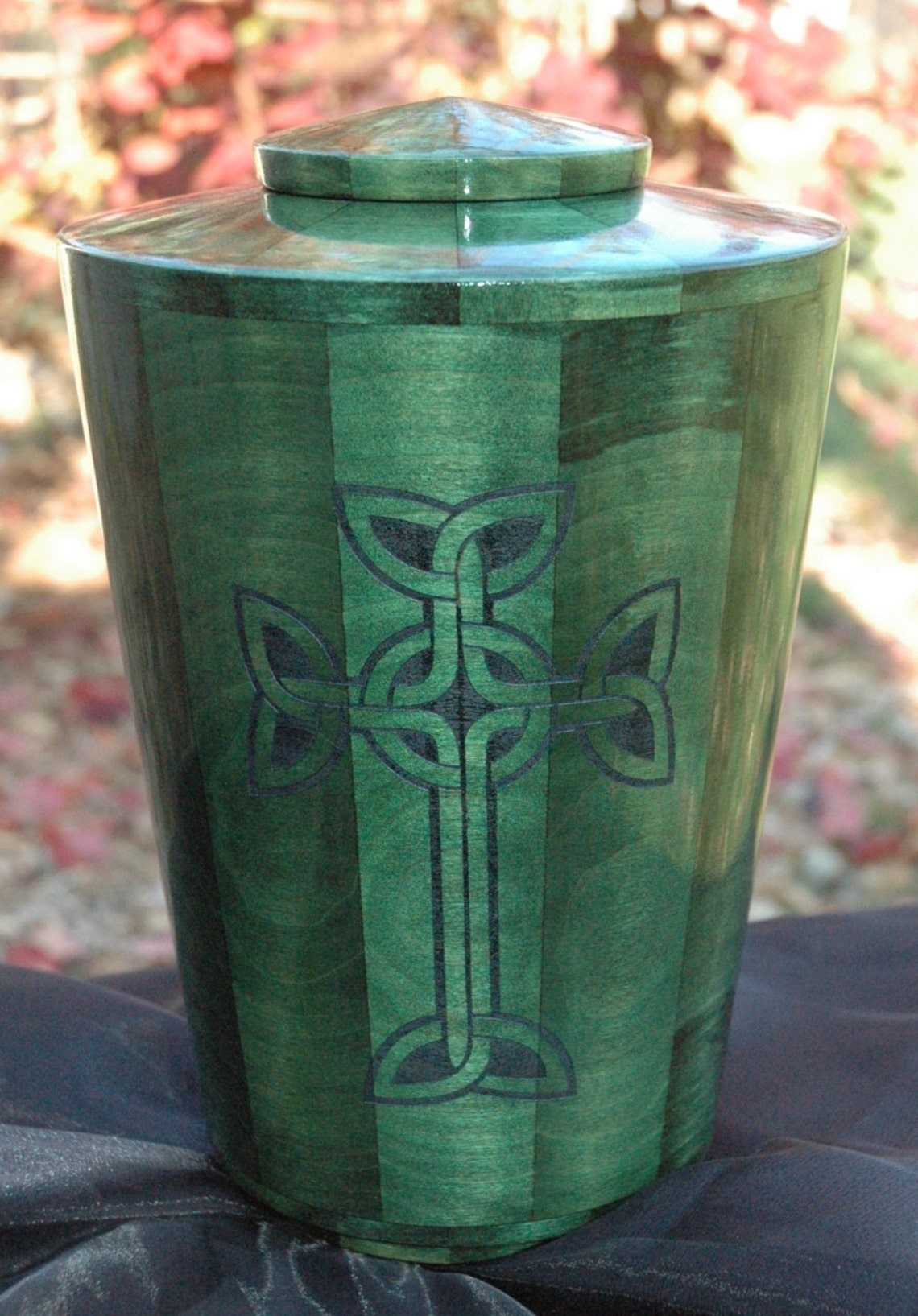 Green Irish Cremation Urn for Human Ashes Artistic Etsy