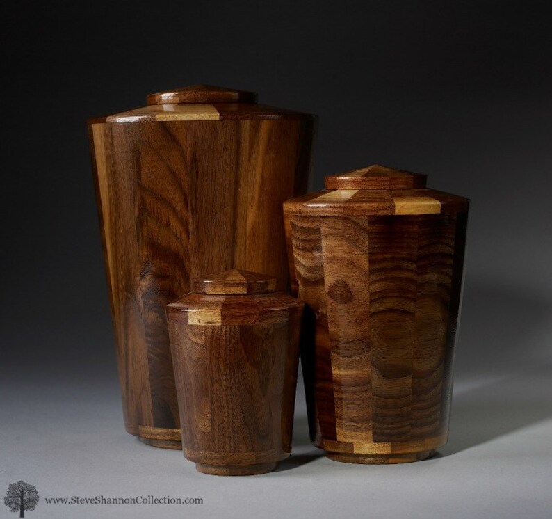 Custom Wooden Cremation Urn for Human Ashes Artistic Etsy
