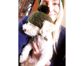 Crocheted Dog Beanie