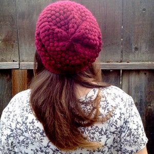 Slouchy beanie, any color, made to order. Usually takes a week to make and send. Rest for men and women. Bild 2