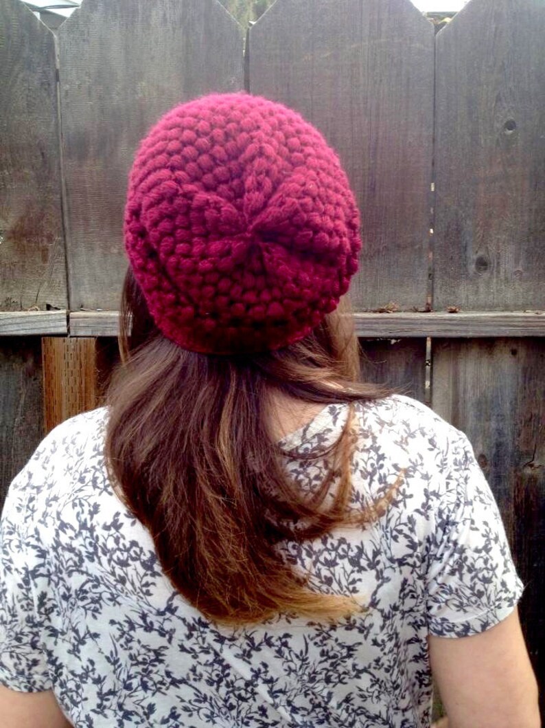Slouchy beanie, any color, made to order. Usually takes a week to make and send. Rest for men and women. image 2