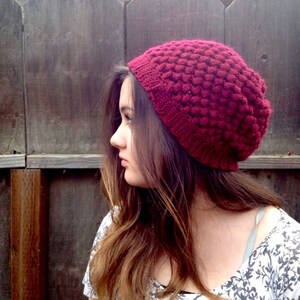 Slouchy beanie, any color, made to order. Usually takes a week to make and send. Rest for men and women. image 1