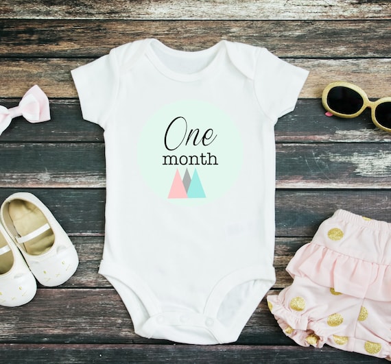 PRINTABLE Baby Milestones stickers, Baby Shower Gift, Iron-On Transfer, Milestone Cards, Photo prop, Milestone Stickers, Mountain baby gift Il_570xn