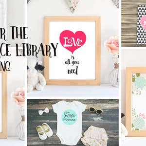Pode incluir: Uma colagem de designs de arte de parede imprim&iacute;veis. Os designs incluem um cora&ccedil;&atilde;o com a palavra "Love" e o texto "Love is all you need", um coelho com uma coroa de flores e o texto "Happy Easter", um design floral com o texto "Family is Everything", um cora&ccedil;&atilde;o com o texto "Mom", e um design floral com o texto "Happy Mother's Day".