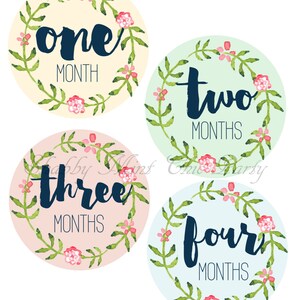 Printable.baby Milestone Stickers. Baby Monthly Stickers Diy. Baby ...