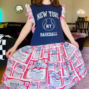 budweiser t shirt dress Moschino Moschino x Budweiser dress in red