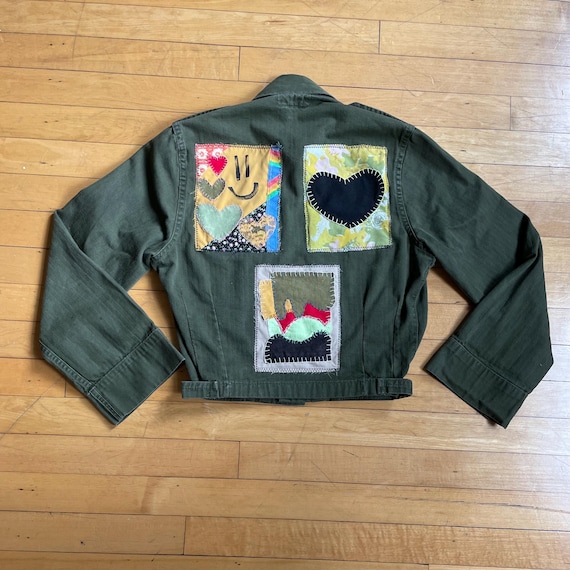 patchwork flight jacket - image 1