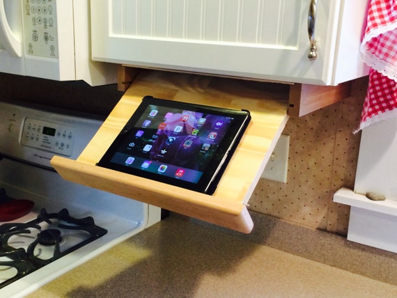 Under Cabinet Ipad Cookbook Holder Etsy