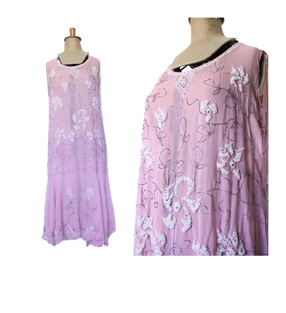 lilac flapper dress