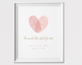 Wedding Custom Print, Personalized Wall Art, Poster, Quote print, We mark this date forever, Valentines Day, Anniversary gift ArtFilesVicky