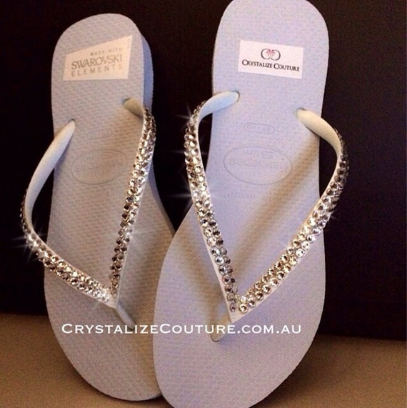 havaianas bling flip flops