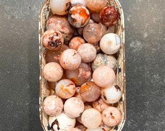 Carnelian Flower Agate Sphere | Carnelian Sphere