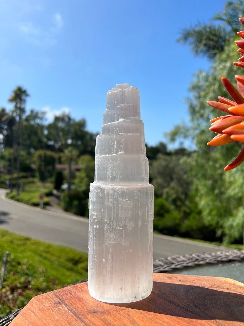 Mexican Selenite Charging Tower Selenite Generator image 1