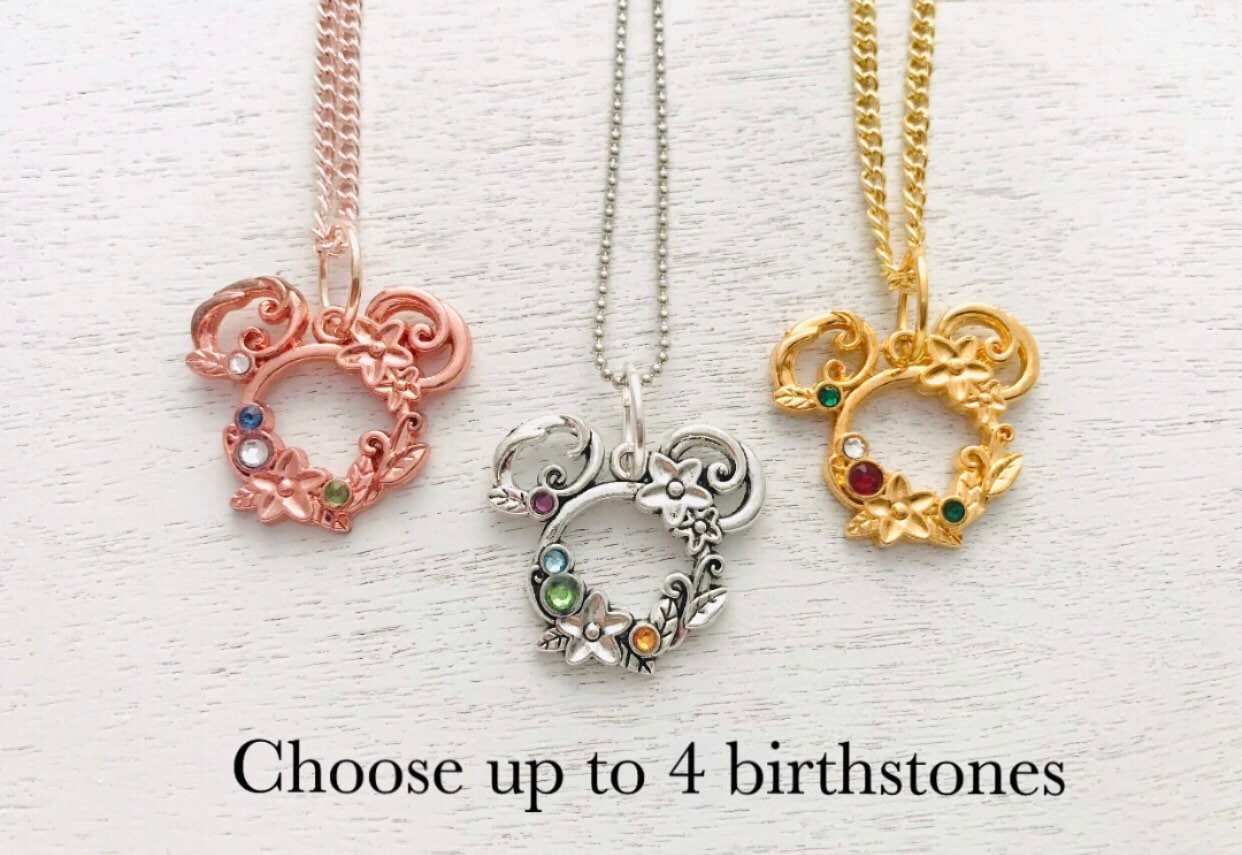 Disney sale birthstone necklace