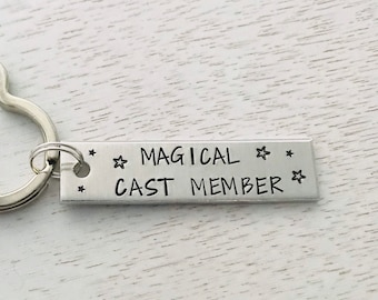 Cast member thank you gift,  Magical Cast Member keychain, Castmember gift