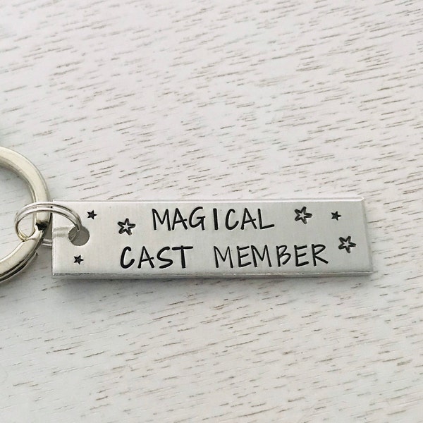 Cast member thank you gift,  Magical Cast Member keychain, Castmember gift