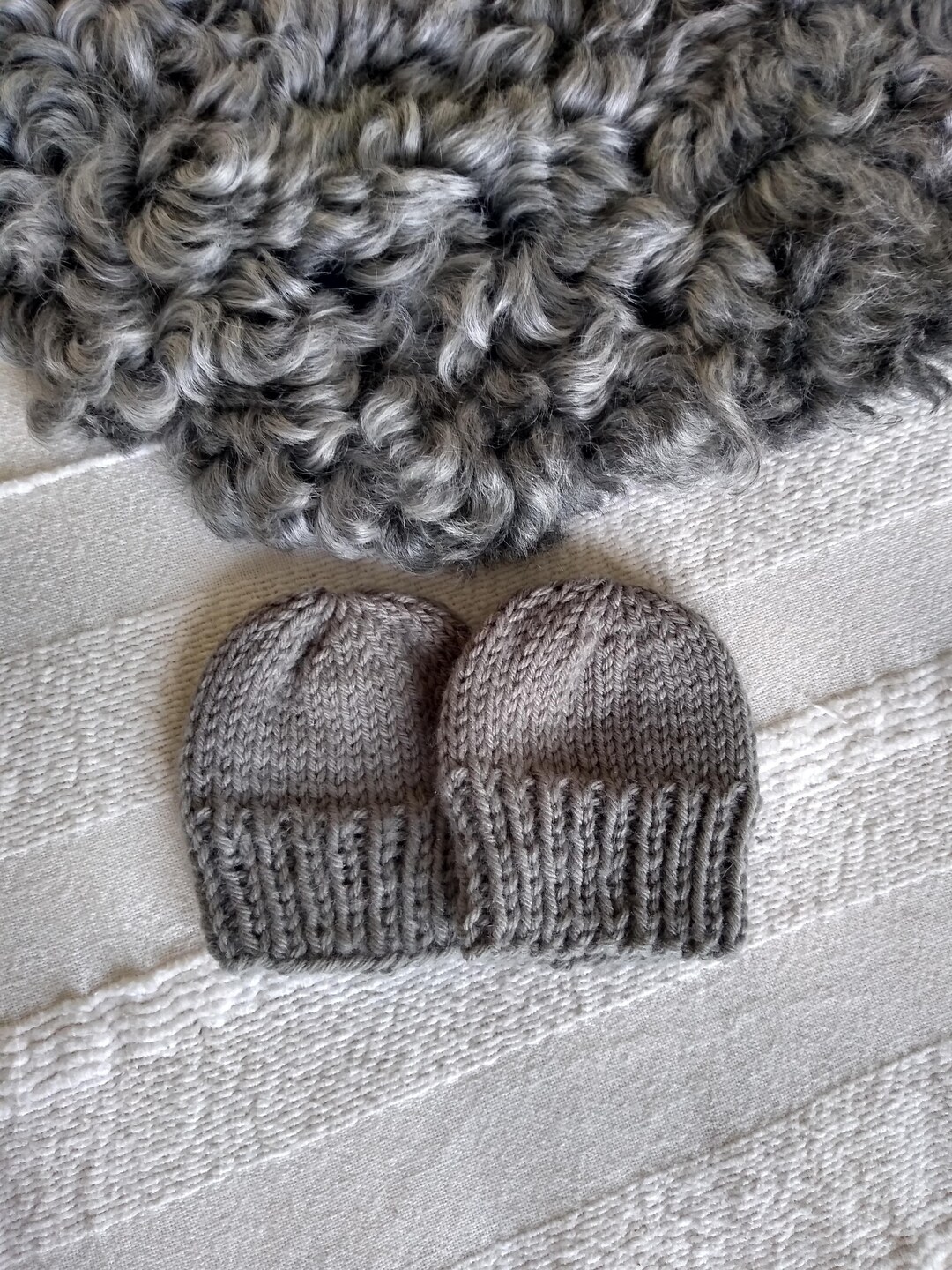 Storm grey baby mittens 3 6 months scratch mits rico Etsy.de