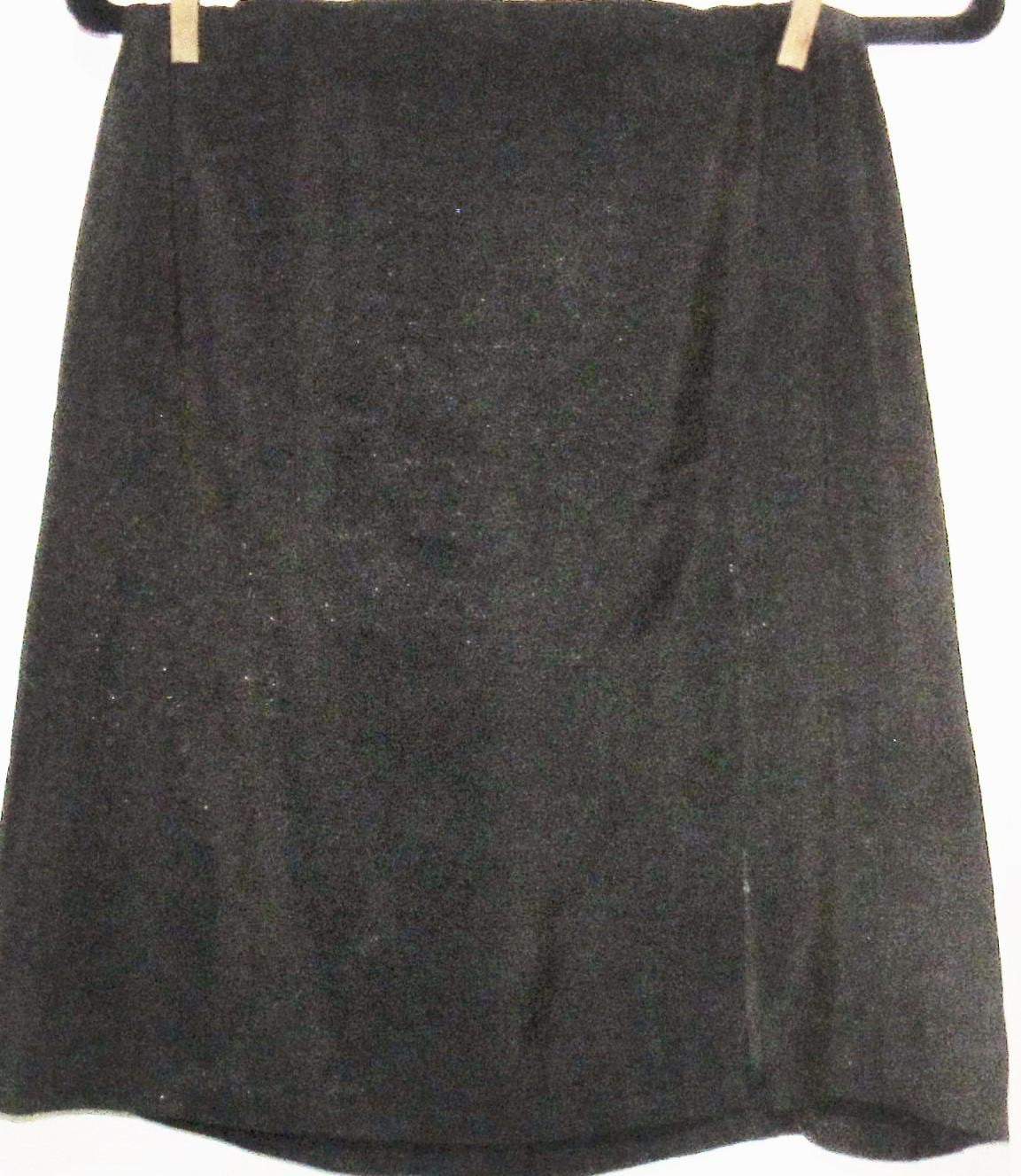 Emporio Armani, Vintage 1980s Emporio Armani Skirt, Double-Sided Black Gold Sheen, Made in Italy Size 38/6, X430