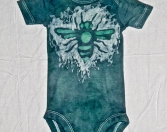 Batik Baby Body Suit with Bee Pattern