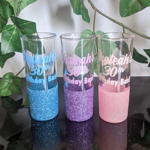 Custom Shot Glass, Personalized Shot Glass, 21st Birthday Shot Glass, 21st Birthday Gift, Birthday Shot Glass, Bachelorette Shot Glass