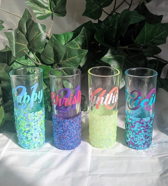 Custom Shot Glass Personalized Shot Glass 21st Birthday Shot Etsy