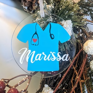 Nurse Ornament Personalized, Custom Nurse Ornament, Medical Ornament, CNA Ornament, Bachelor Degree Nurse, Nurse Gift