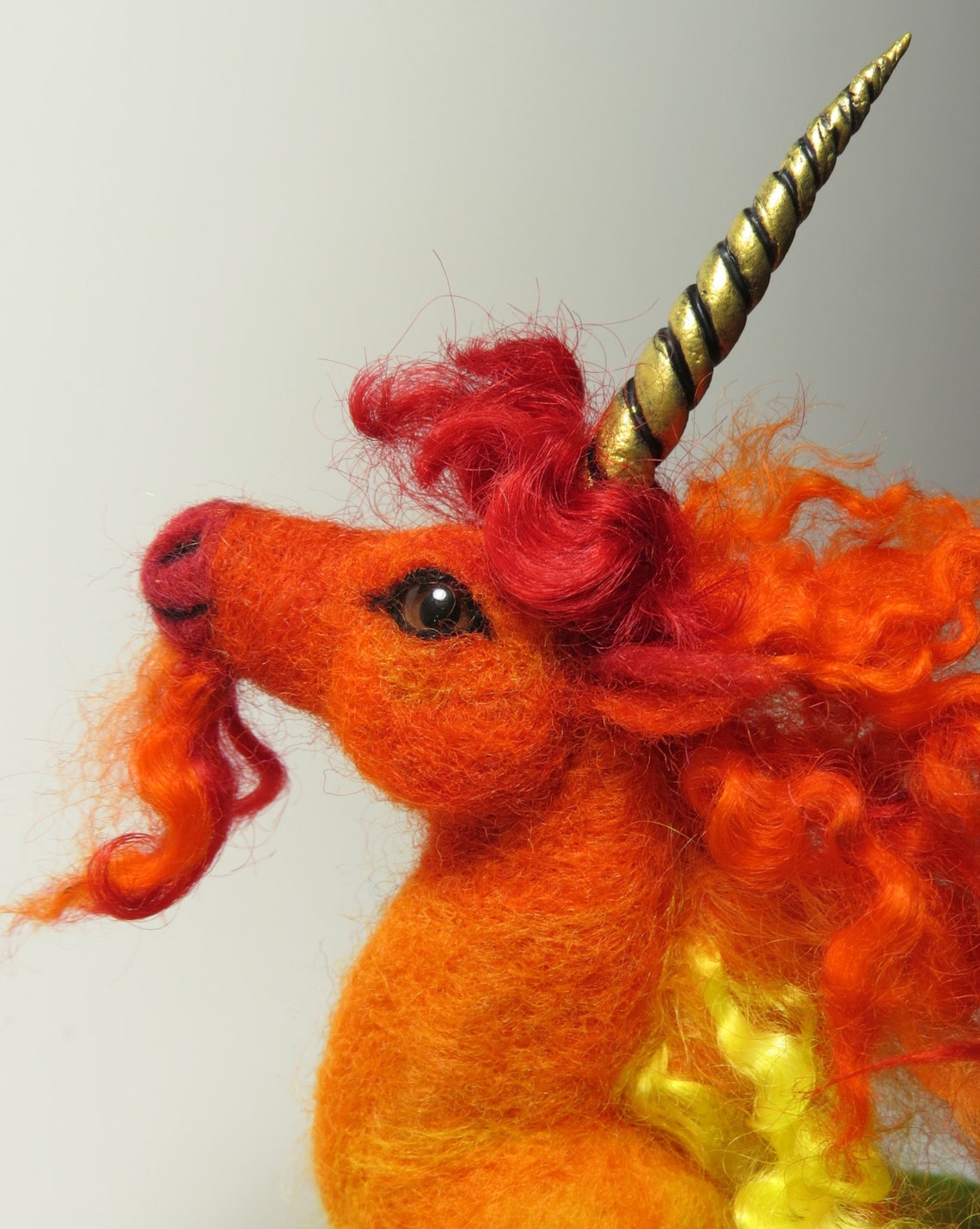 RAINBOW UNICORN art doll NEEDLEFELTED and Poseable Ooak and Etsy