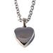 Tiny Silver Heart Capsule Cremation Urn Ashes Pendant Necklace - Memorial Stash Keepsake - Personalised Engraving Available - Mourning Gift
