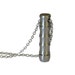 Silver Bamboo Secret Message Capsule Necklace - Stainless Steel Cremation Ash Urn Vial Memorial Pendant Key Chain Option