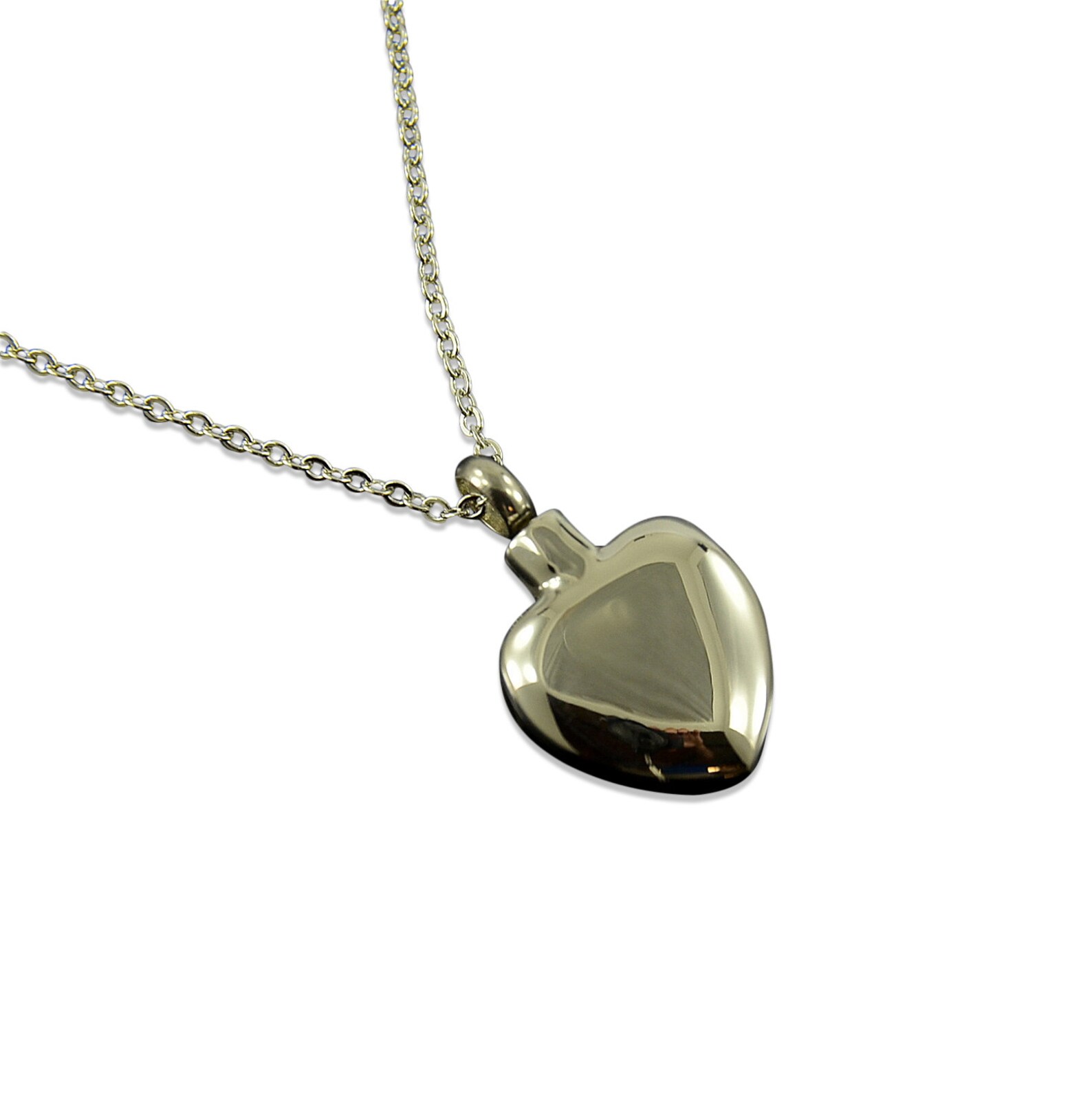 Silver Heart Cremation Necklace Blank Heart Urn Necklace Etsy
