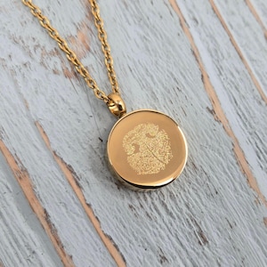 Personalized Dog Nose Print Urn CremationNecklace: Custom Engraved Pet Memorial Pawprint Keepsake
