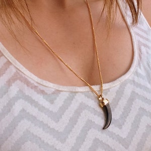 Black and Gold Claw Ash Urn Pendant Necklace - Talon Capsule Necklace - Multiple Chain Lengths Available