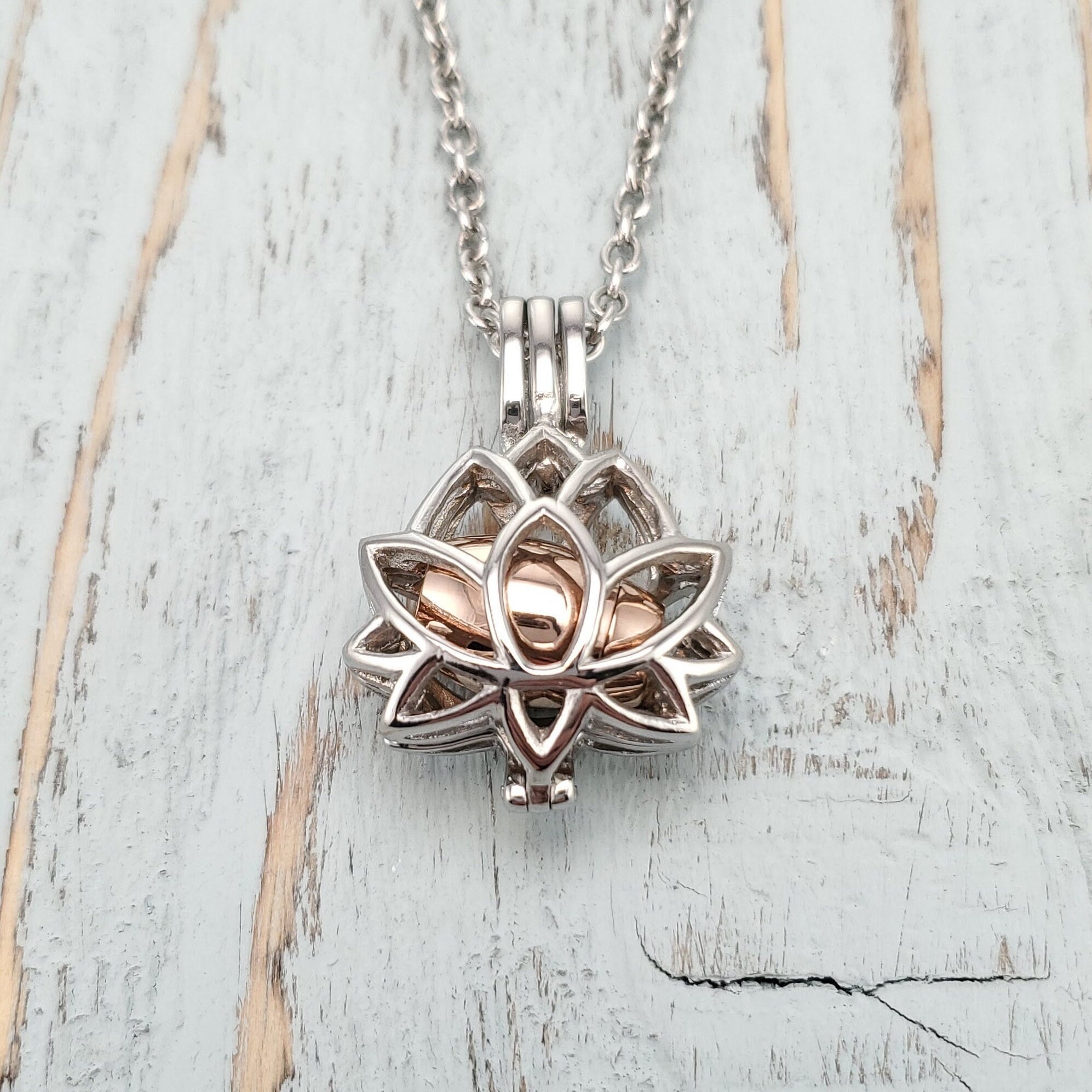 Lotus flower cheap cremation necklace