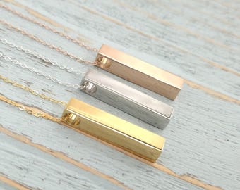 Custom Engraved Cremation Urn Necklace: Stainless Steel Memorial Keepsake - Pet