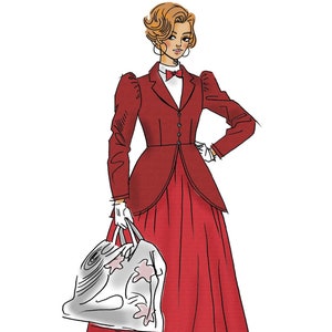 Schnittmuster M7853 Kostüm Mantel Kleid mit Kragen & Manschette Varianten Cosplay - Mary Poppins bis Manga Girl McCall&#39;s