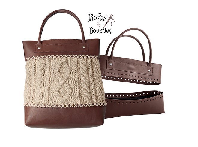 leather bottom for crochet bolsa