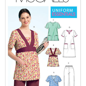 McCall&#39;s Pattern M5895 Misses &#39;/Women&#39;s Scrubs Oberteile, Kleid und Hosen Uniform Essentials GRÖßEN 8 - 24 Gr