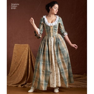 Simplicity 8161 Sewing Pattern Misses&#39; 18th Century Costumes
