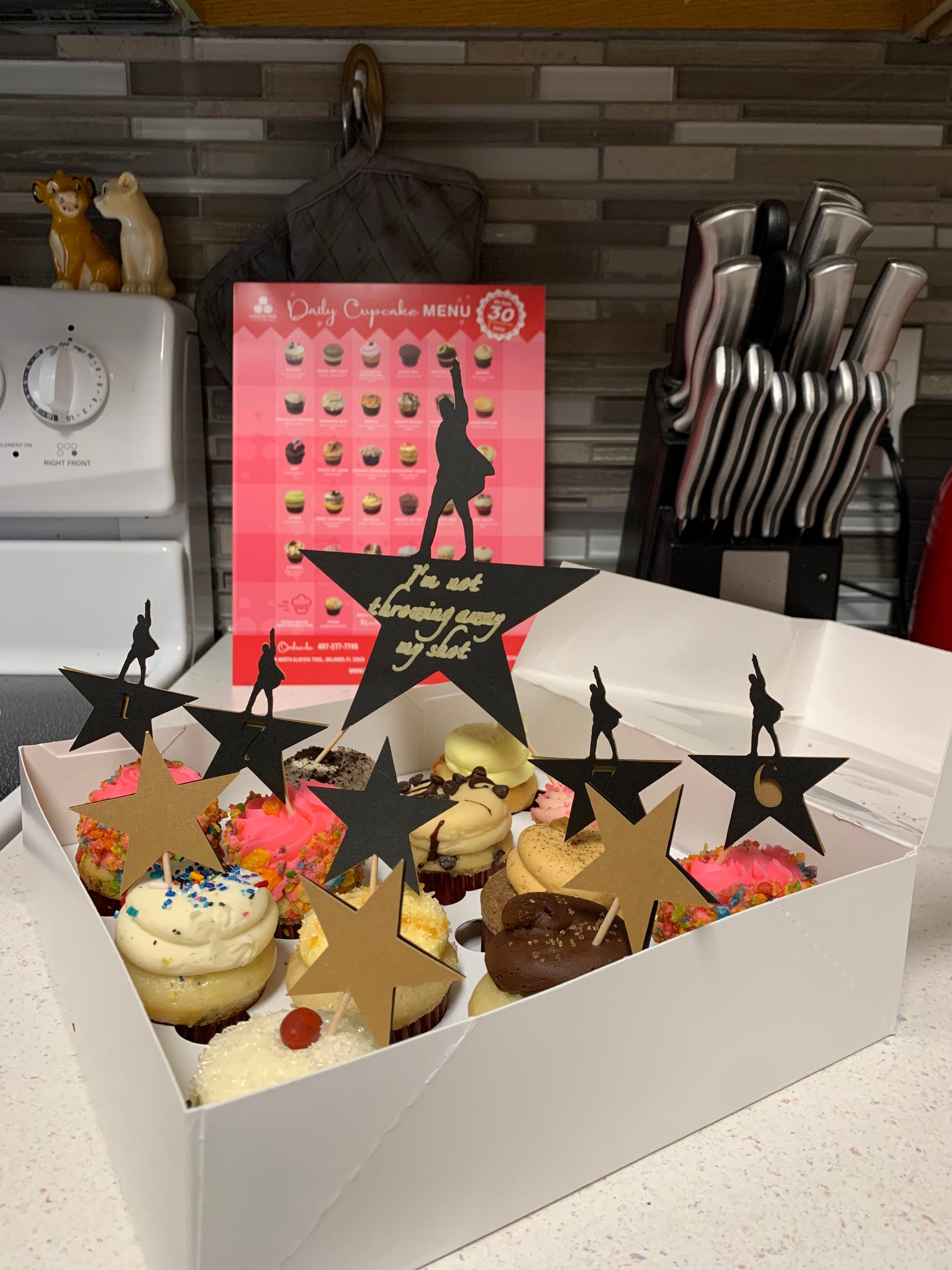 Hamilton Cupcake Toppers Etsy