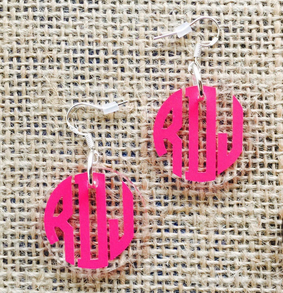 1 Clear Acrylic Earrings a pair blank Etsy