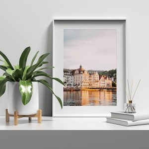 Lake Luzerne Print, DIGITAL DOWNLOAD, Printable Art, Wall Art